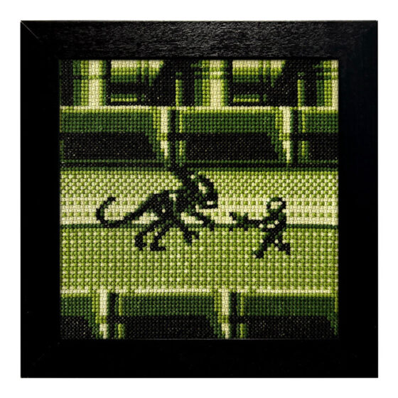 Alien 3 Nintendo Game Boy retro video game cross-stitch STITCH-BIT by Bryan.