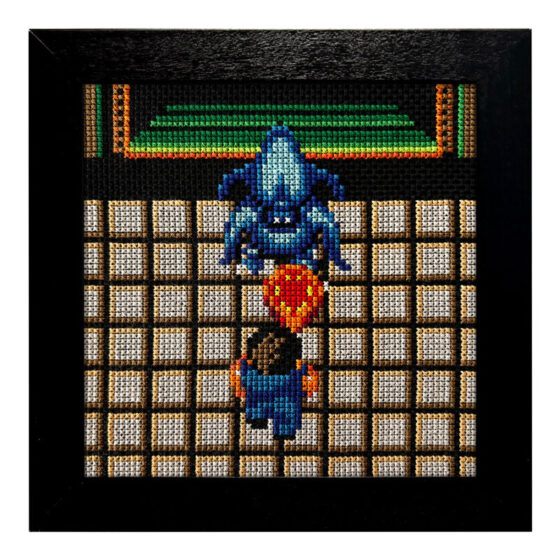 Alien Syndrome Sega Master System retro video game cross-stitch STITCH-BIT by Bryan.