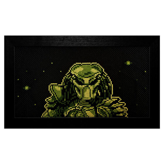 Alien vs Predator: The Last of His Clan Nintendo Game Boy retro video game cross-stitch STITCH-BIT by Bryan.