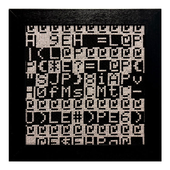 GLITCH-BIT retro video game cross-stitch STITCH-BIT by Bryan.