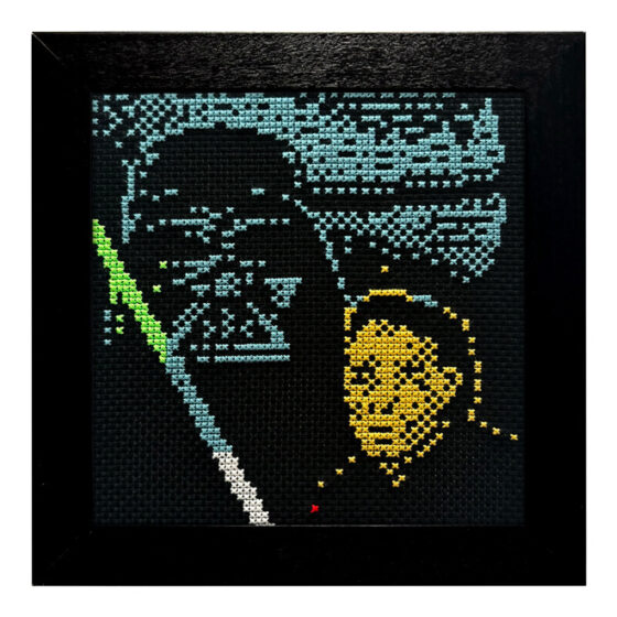 Star Wars Return of the Jedi ZX Spectrum retro video game cross-stitch STITCH-BIT by Bryan.