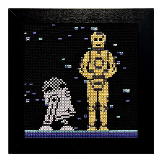 Star Wars Droids Commodore 64 retro video game cross-stitch STITCH-BIT by Bryan.