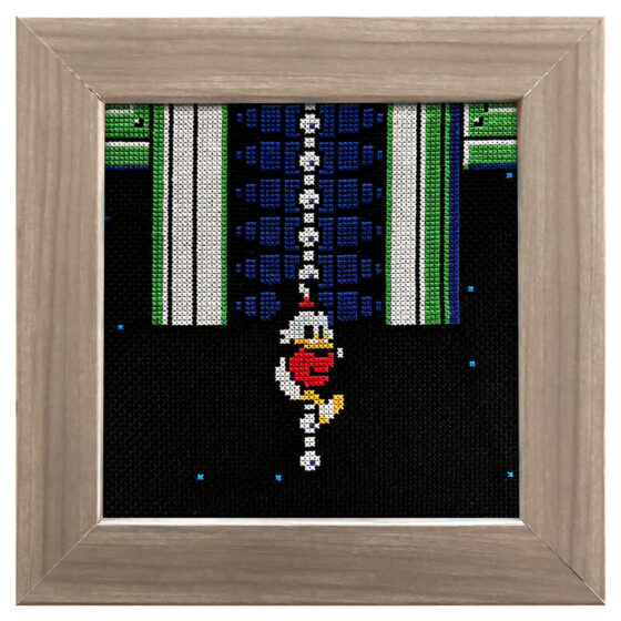 DuckTales Nintendo NES retro video game cross-stitch STITCH-BIT by Bryan.